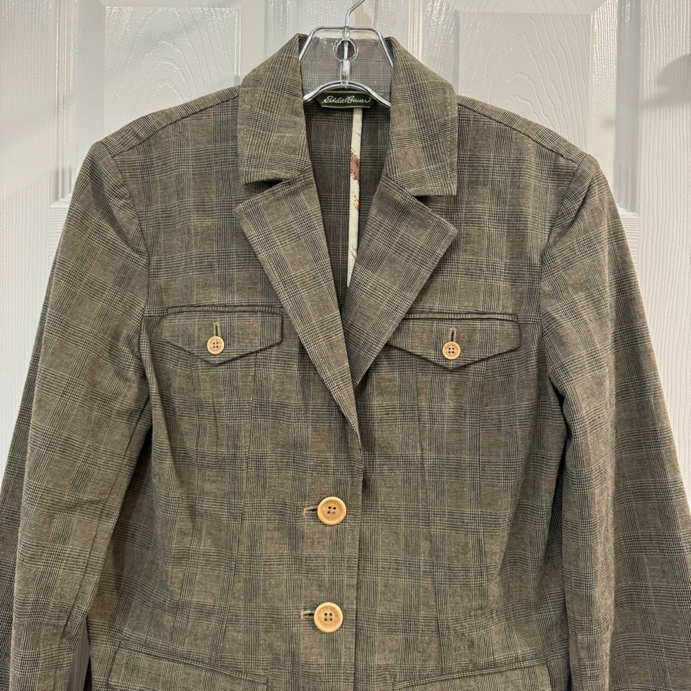 Women's Eddie Bauer Glen Plaid Blazer - Picture 4 of 16